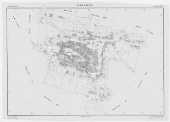 1 vue Section AB, éch. 1/1000.