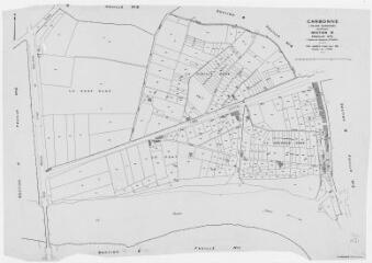 1 vue Section B, 3ème feuille, éch. 1/1000.