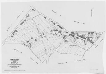 1 vue Section B, 5ème feuille, éch. 1/1000.