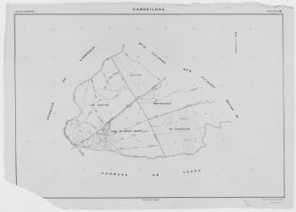 1 vue Section AB, éch. 1/5000.