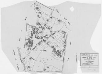 1 vue Section E, 1ère feuille, éch. 1/1250.