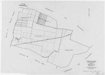 1 vue Section B, 1ère feuille, éch. 1/2500.