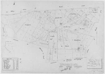 1 vue Section E, 2ème feuille, éch. 1/2500.