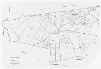1 vue Section E, 2ème feuille, éch. 1/2500.
