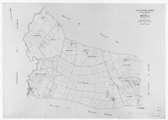 1 vue Section G, 3ème feuille, éch. 1/2500.