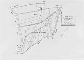 1 vue Section A, 2ème feuille, éch. 1/1250.