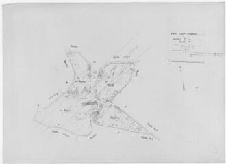 1 vue Section C, 1ère feuille, éch. 1/1250.