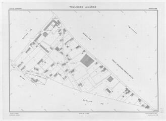 1 vue Quartier Lalande (830), Section AM, éch. 1/1000.