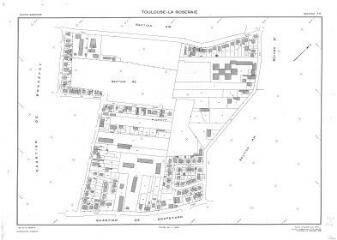 1 vue Quartier La Roseraie (833), section AK, éch. 1/1000.