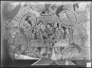 2 vues Chape de Clément V : la Cène.