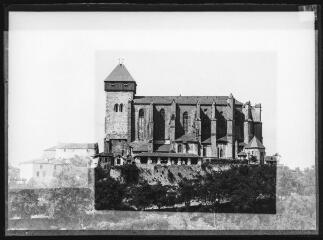 1 vue Face sud de la cathédrale (extérieur).