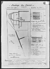 2 vues Plan du sondage extérieur (Alex Guiard). Quartier du Plan.