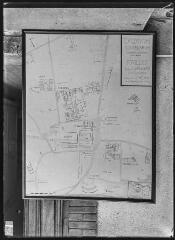 1 vue Plan général des fouilles gallo-romaines en cours. Relevés et plans de Bertrand Sapène, Directeur des Travaux.