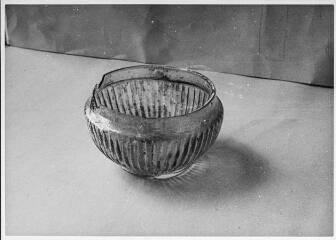 2 vues Film 13, cliché 16. Phiale côtelée.