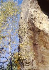 2 vues Flanc d'un rocher.