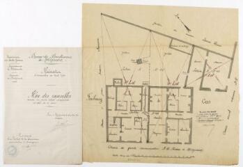 1 vue Aliénation d'immeubles en trois lots. Louis Rey, expert. 23 octobre 1894. Ech. 0,01 p.m.