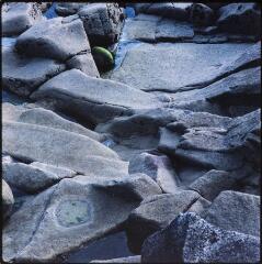 1 vue Vue de rochers plats.