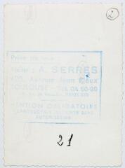 26 vues Unitarian Service Committee, 93 rue Riquet à Toulouse : 12 photographies : papier noir et blanc.