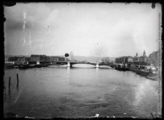 1 vue Rouen : pont Boieldieu. - 1896. - Photographie