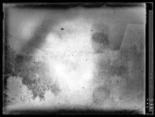 2 vues Haute-Garonne : montée entre Castelvieil et Ravi, montagne vers le Portillon de Burbe et peupliers couverts de lierre (3457). - octobre 1936.