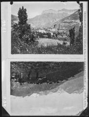 1 vue Deux images : à gauche, de l'Entecade vers l'Aneto et Maladetta (20 FI NV 460) ; à droite village de Torla (20 FI NC 1346).