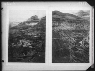 1 vue Deux images : à gauche , Aragon cirque de Soaso (20 FI NC 1354) ; à droite, Aragon vallée d'Ordesa (20 FI NC 1358).