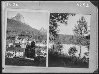 1 vue Deux images : à gauche, Sallent (20 FI NV 1420) ; à droite, Landes, lac d'Yrieux (20 FI NC 3252).