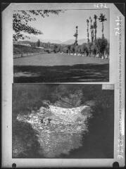 1 vue Deux images : à gauche, De Bourg-Madame vers la vallée de Carol (20 FI NC 1672) ; à droite, série de Verdun (Ariège). Rec de Coty : barrages et mur (20 FI PV 5376).