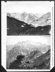 1 vue Deux images : à gauche, Hautes-Pyrénées, du lac d'Oncet vers la vallée du Bastan (20 FI NV 3010) ; à droite, massif du Néouvielle, lac d'Aubert et Néouvielle (20 FI NV 2943).