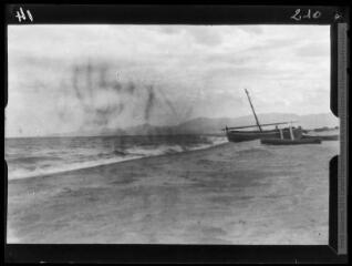 1 vue Canet : la plage. - 8 avril 1922.