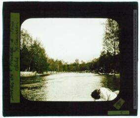 2 vues Foix : les bords de l'Ariège en amont et le Fourcat / cliché Henri Gaussen. - 1 septembre 1906.