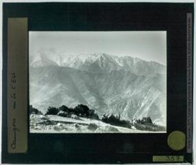 3 vues Canigou vu du Serrat del Ginèbre, Baillestavy. - 5-9 février 1924.