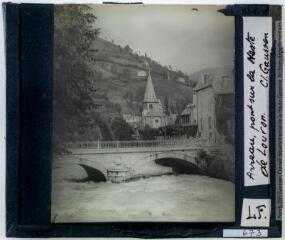 2 vues Arreau : pont sur la Neste de Louron / cliché Henri Gaussen. - 16 juillet 1939.