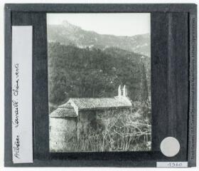2 vues Albères. Sorède : La Massane, chapelle de Lavall. - 19 avril 1927.