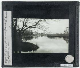 2 vues Végétation d'eau douce au Grau de la Massane, Argelès-sur-Mer. De l'intérieur vers la mer. - 18 avril 1927.