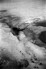 1 vue Disparition des eaux de fusion du glacier en profondeur (glacier occidental).