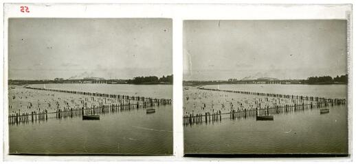 1 vue Vue de parcs à huîtres