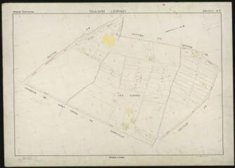 1 vue Quartier Lespinet (837), section AT, éch. 1/1000.