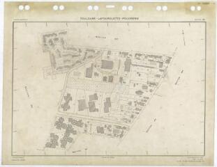 1 vue Quartier Lafourguette (840), section BL, éch. 1/1000.