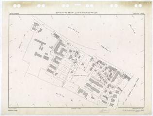 1 vue Quartier Pech-David (839), section AK, éch. 1/1000.