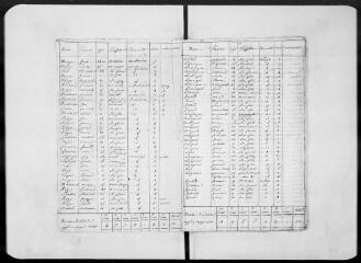 9 vues Commune de Vieille-Toulouse. 1 F 1.22 : états annuels de la population, 1821