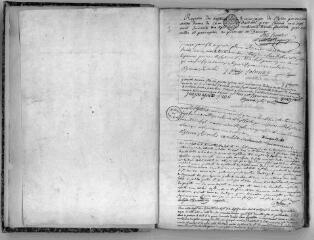 96 vues Toulouse. Paroisse de la Dalbade, baptêmes, mariages, décès : 1777-1778. 4 registres réunis en 1 volume. (collection communale)