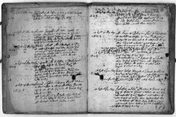 14 vues Toulouse. Paroisse de la Daurade, mariages : minute de Mai 1649 - avril 1650. (collection communale)
