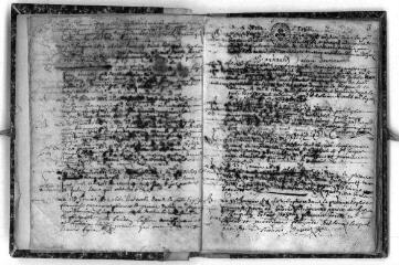 106 vues Toulouse. Paroisse de Saint-Nicolas, baptêmes, mariages, décès : Janvier 1675 - 14 janvier 1677. (collection communale)