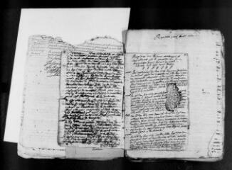 9 vues Lamasquère : baptêmes, mariages, sépultures, 1710, 1713. (collection du greffe)