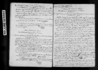 182 vues Gouaux-de-Larboust : naissances, mariages, décès, 1833-1862. (collection du greffe)