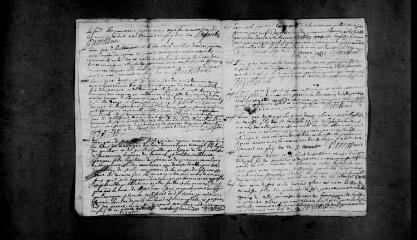 10 vues Sarrecave : baptêmes, mariages, sépultures, 1749-1751. (collection du greffe)