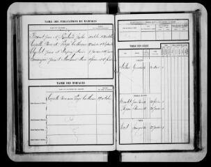 37 vues Saubens. 1 E 13 Registre d'état civil : naissances, mariages, décès. (collection communale)