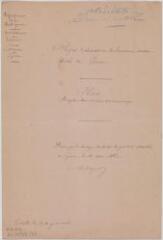 2 vues Projet d'aliénation de l'ancienne maison d'école de Garac, élévation, plan. Laporte, conducteur des ponts et chaussées. 4 mars 1882. Ech. 0,01 p.m.