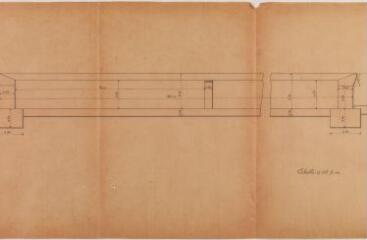 5 vues Ville de Grenade-sur-Garonne, construction de halle métallique, lavoirs et travaux divers, lavoir. A. Soucaret, ingénieur civil. 31 juillet 1912. Ech. 0,05 p.m.